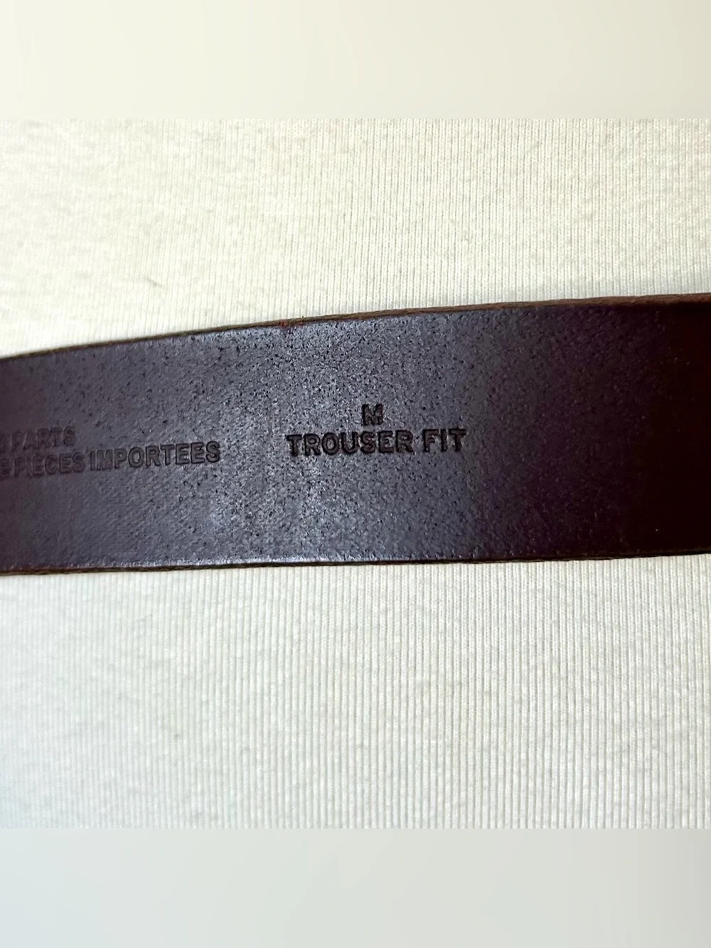 HALOGEN Belt Brown Leather. Size M
